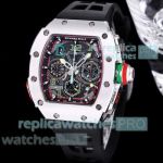 High Replica Richard Mille RM65 01 Chronograph Quartz Stainless Steel Men